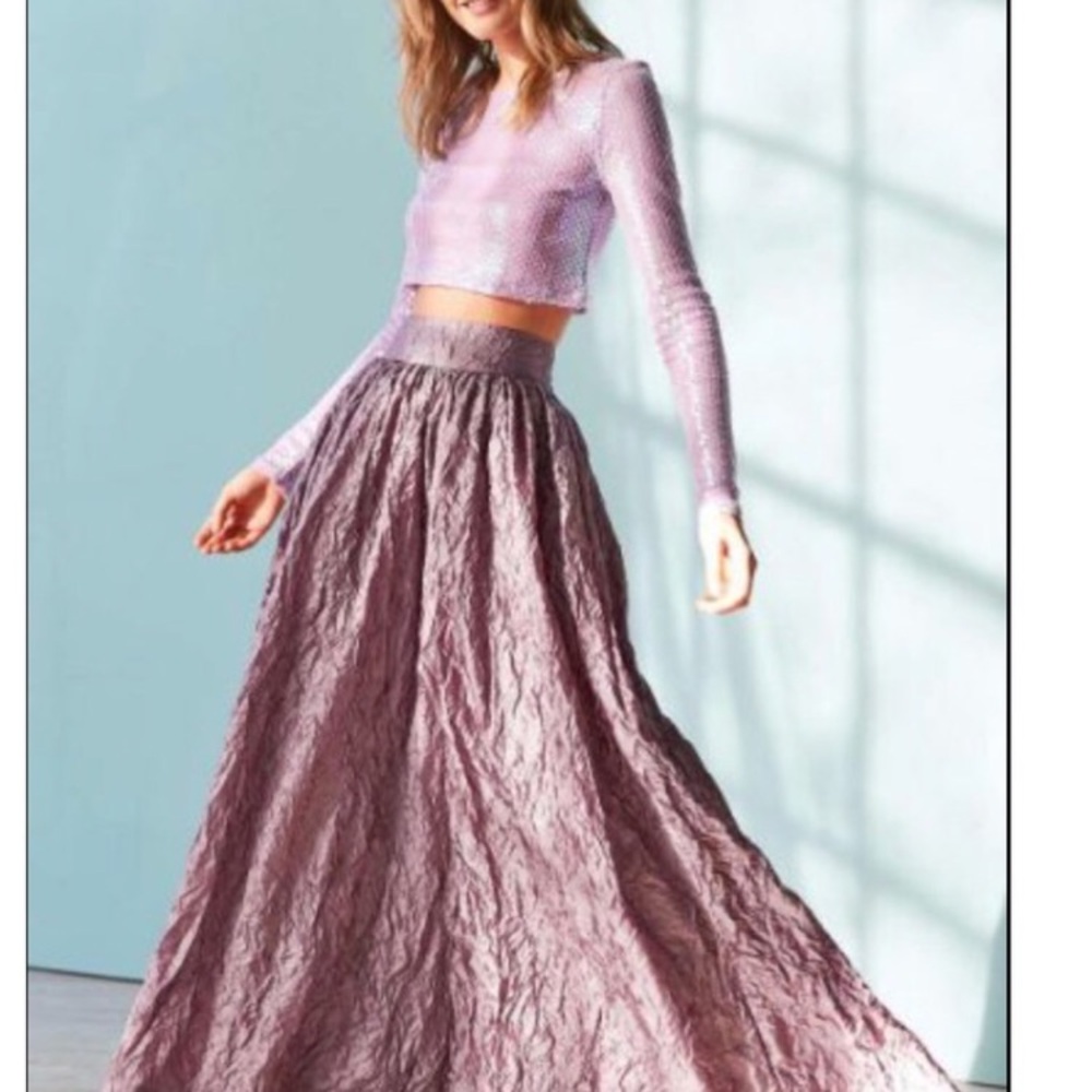 Kimchi Blue Dusty Rose Maxi Skirt